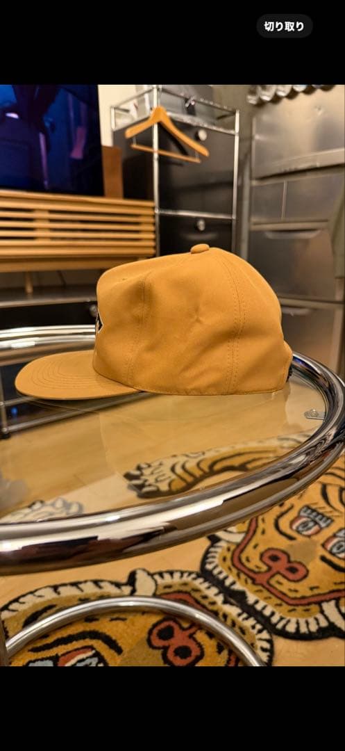 激レアNIKE 80s90s銀タグ　アーチ ヴィンテージキャップ　マスタード