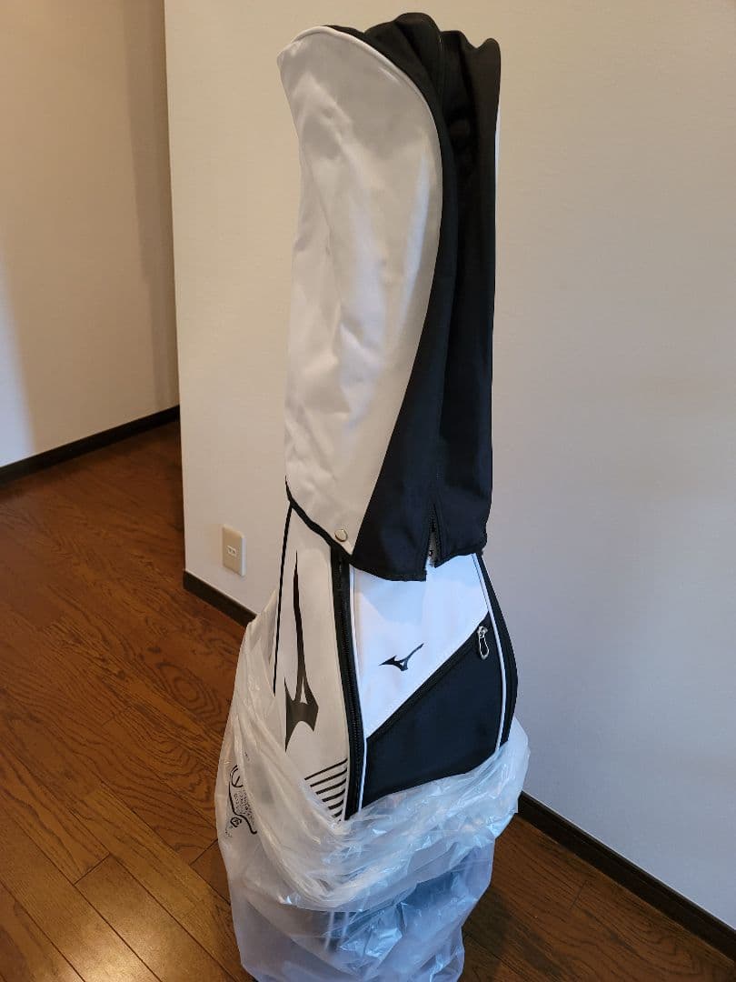 お値下【新品未使用】Mizuno ゴルフキャディバッグ 白黒