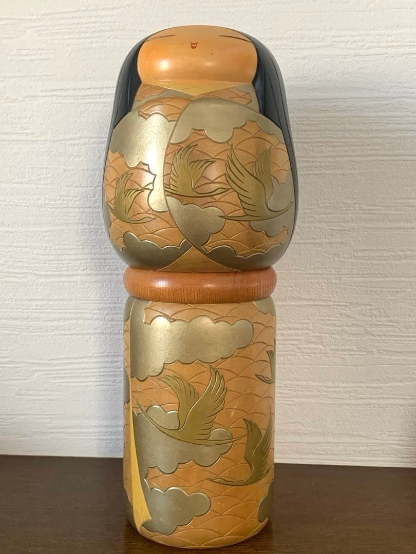 吉田多加志　創作こけし　「夕凪」　38cm