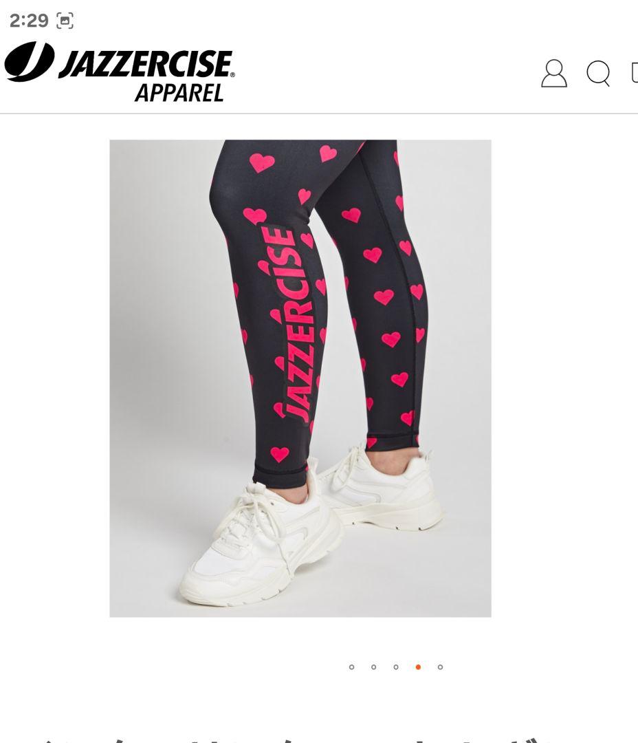 ジャザサイズ　ハート柄　 レギンス　S