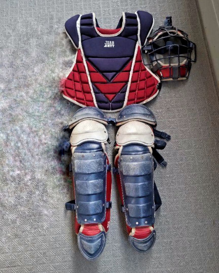ZETT キャッチャー防具　3点セット