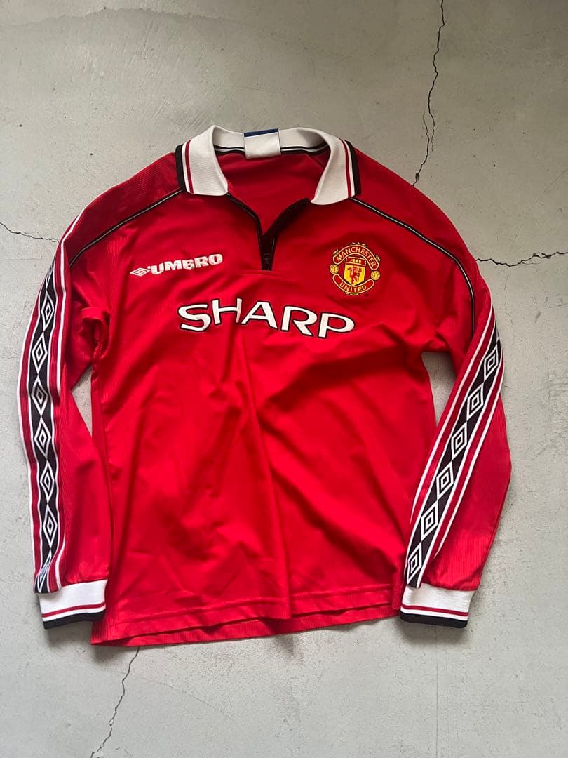 マンチェスターユナイテッド 長袖　ギグス　11番　98-00 ネーム ビンテージ