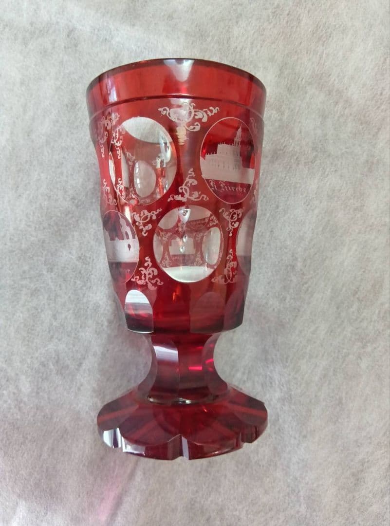 ボヘミアングラス　アンティーク