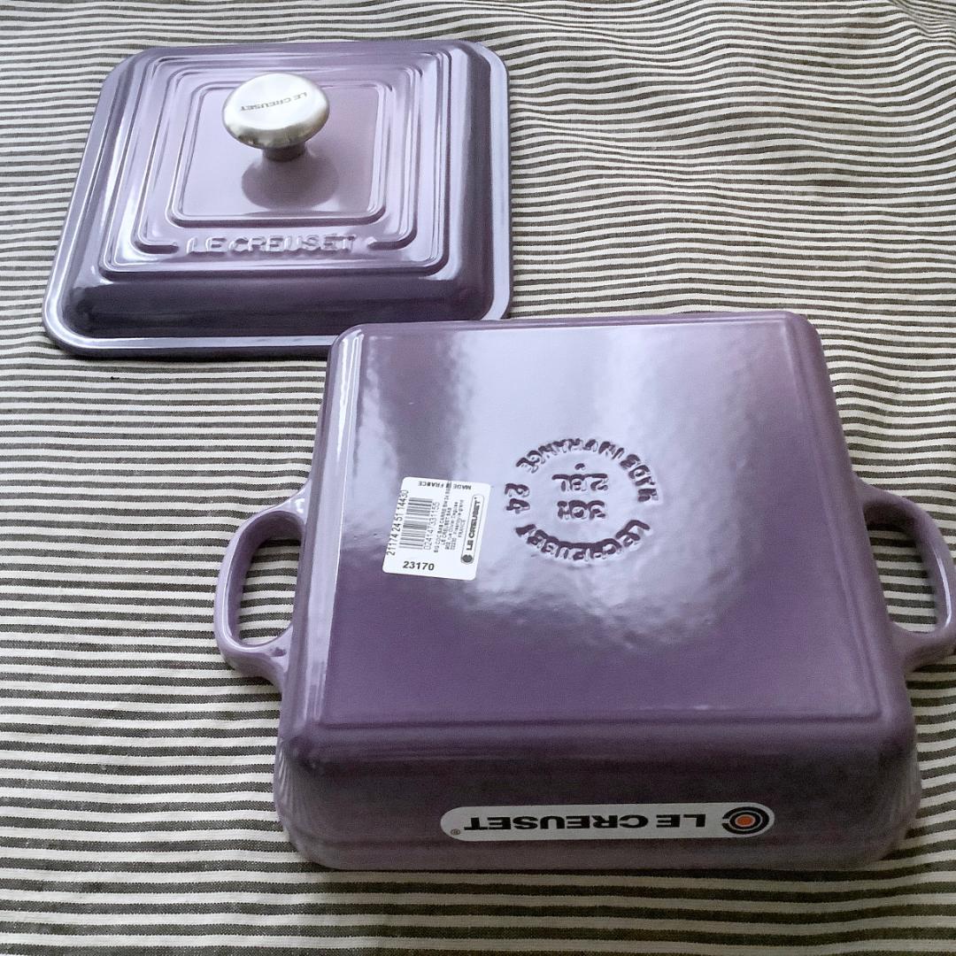 【ルクルーゼジャポン正規品】ココットキャレ/ スクエアココット24センチ