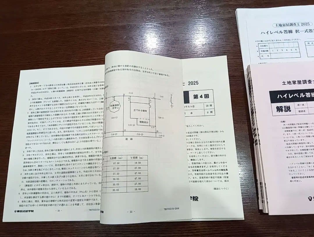 土地家屋調査士　東京法経学院2025ハイレベルVロードプレミアム答練