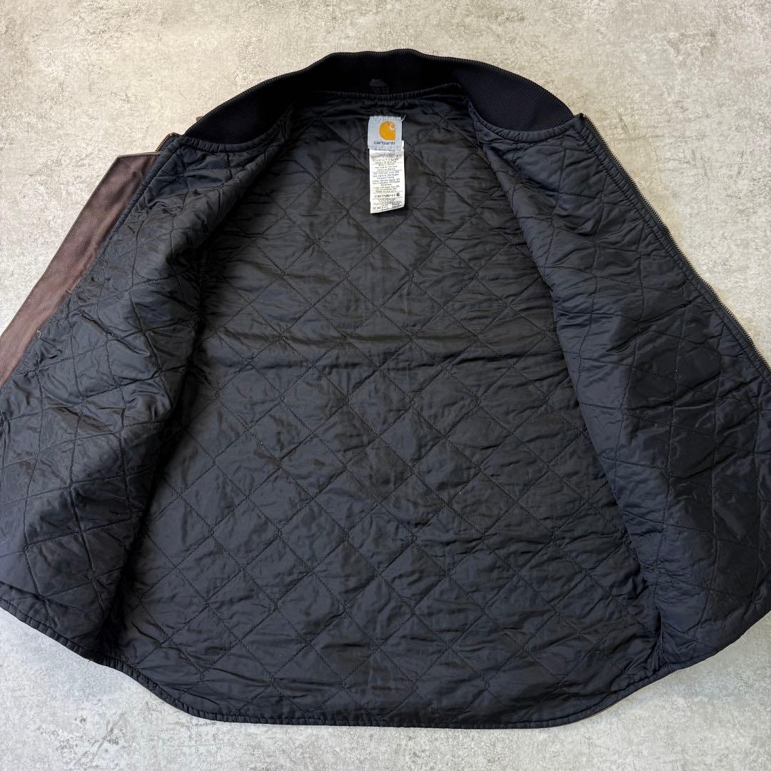 希少■carhartt カーハート【L】ダックベスト ブラウン フェード 雰囲気