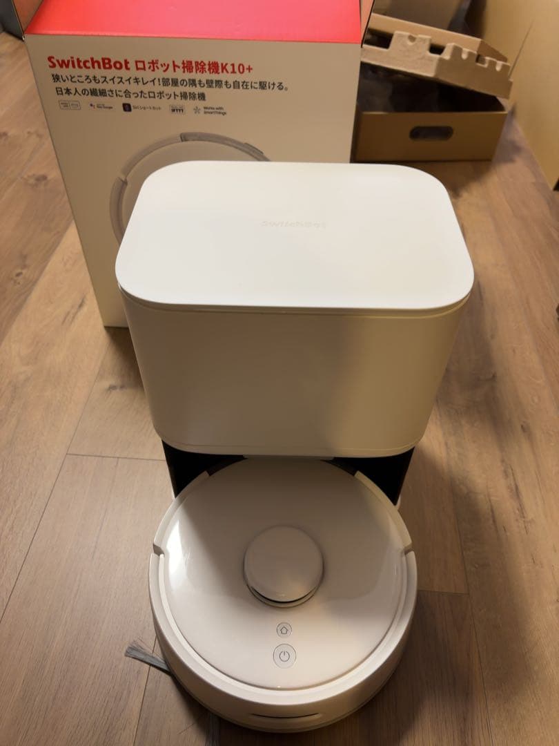 【ジャンク】SwitchBot ロボット掃除機K10＋　アクセサリー付