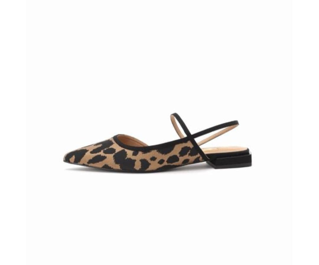 GRISEポインテッドコンビストラップスリングバック