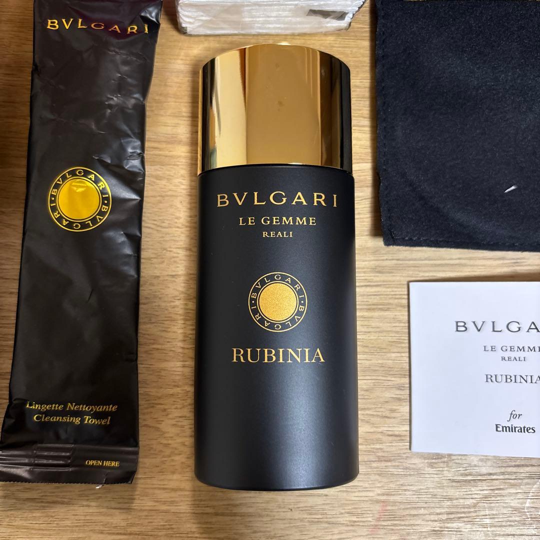 ブルガリ　アメニティポーチ　ファーストクラス　エミレーツ航空