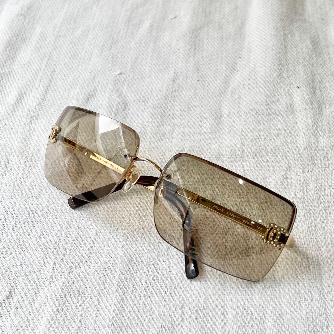 CHANELシャネルサングラスココマーク4092-Bラインストーン