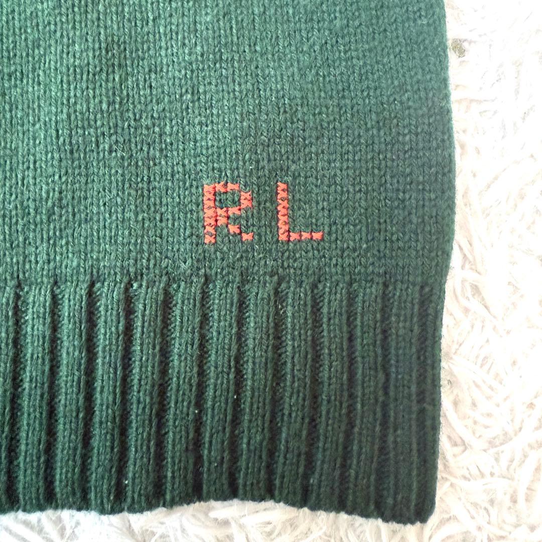 【美品✨】ポロラルフローレン ポロベア カシミヤニット セーター 希少グリーンM