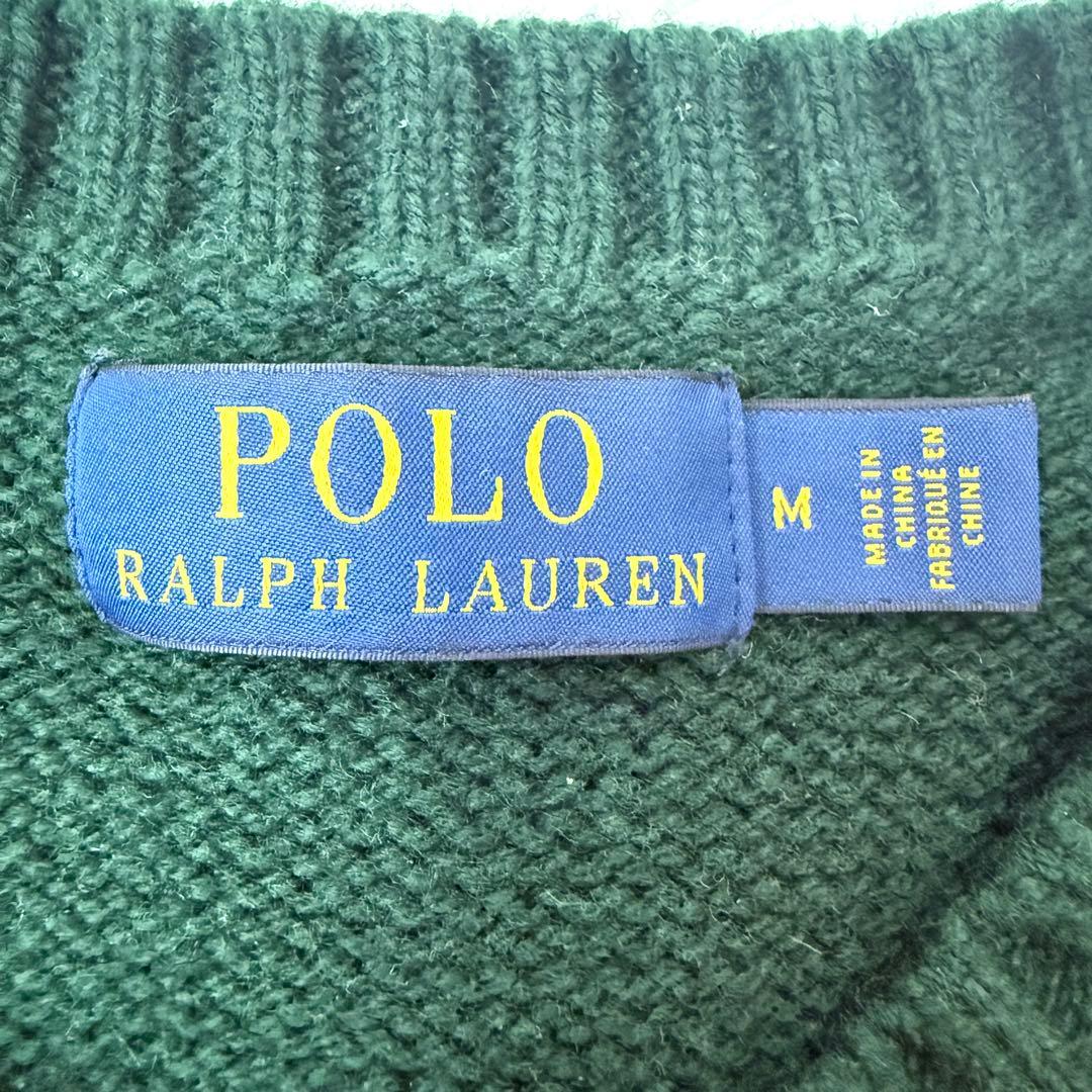 【美品✨】ポロラルフローレン ポロベア カシミヤニット セーター 希少グリーンM