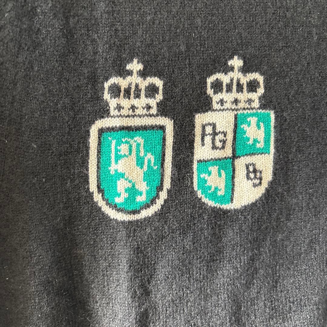 パリーゲイツBALLY GATESカシミヤ 100%ダブルジップニットジャケット