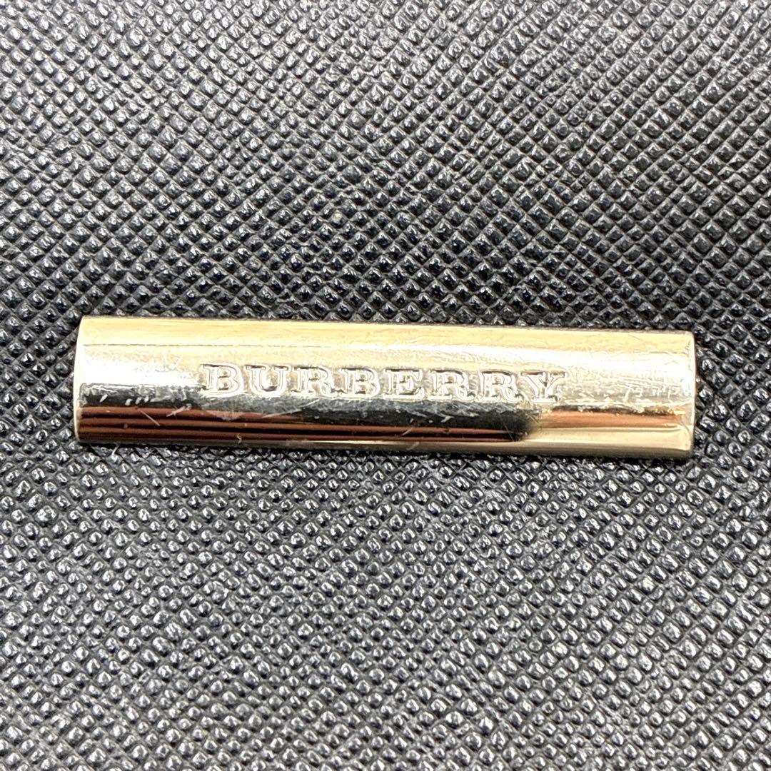 バーバリー サフィアーノレザー ノバチェック ビジネスバッグ ブラック 黒 A4