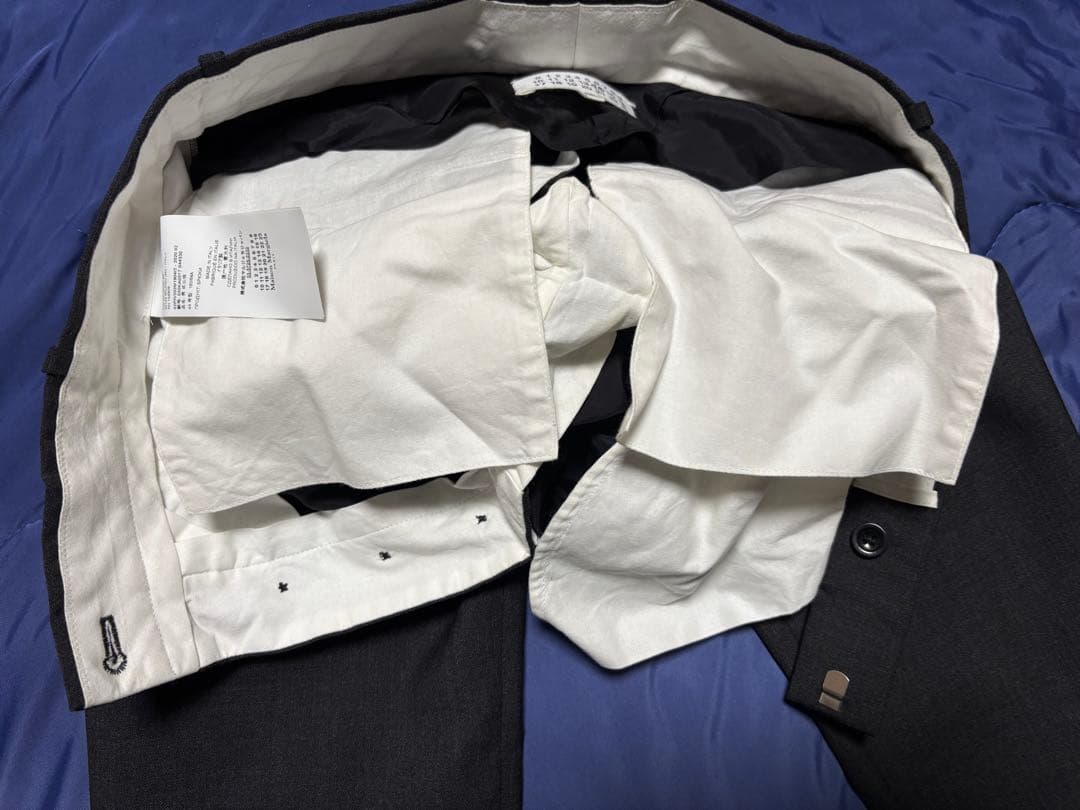 メゾンマルジェラ　ノーカラージャケットセットアップ　44