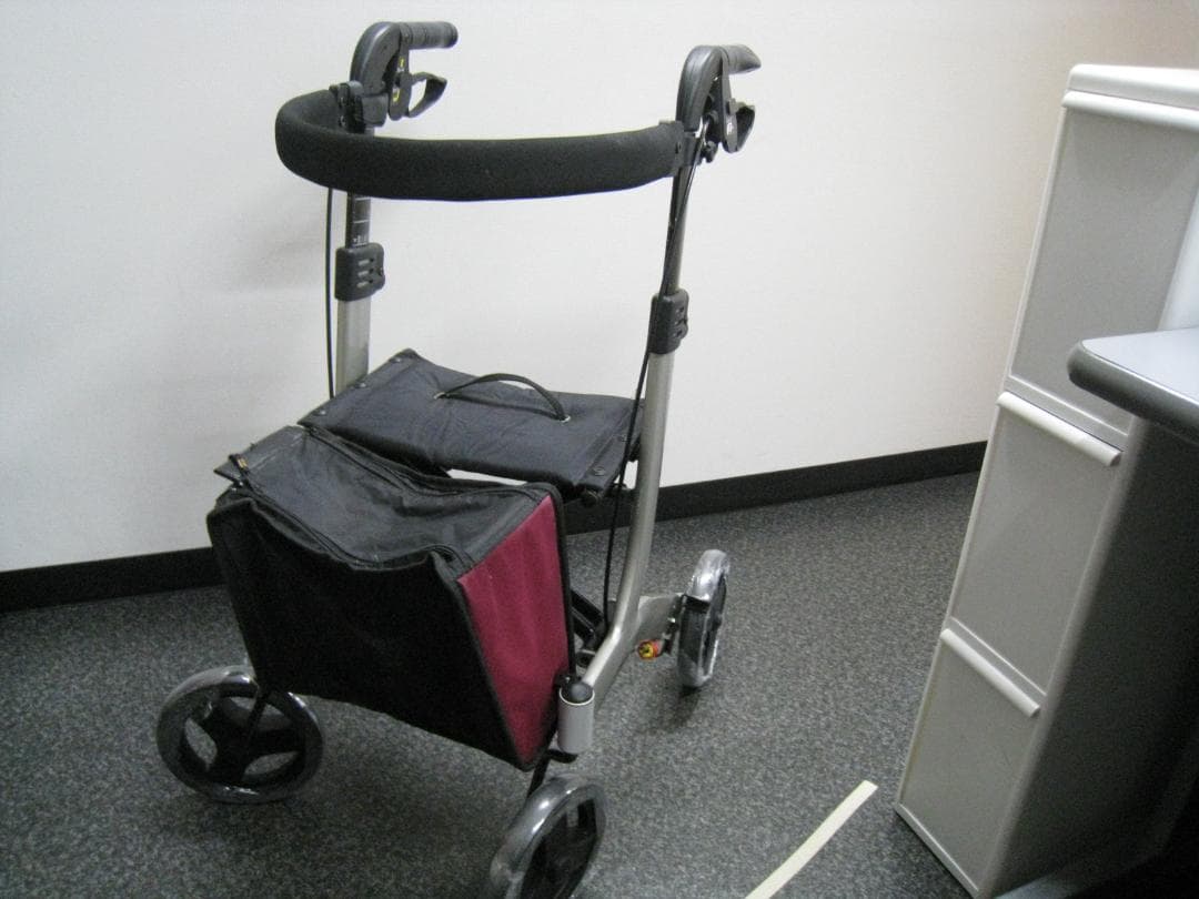 介護用品 歩行車 リトルターン ハイタイプ アロン化成 安寿 ワインレッド