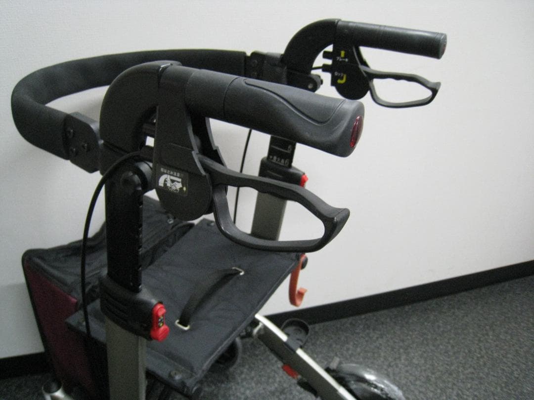 介護用品 歩行車 リトルターン ハイタイプ アロン化成 安寿 ワインレッド