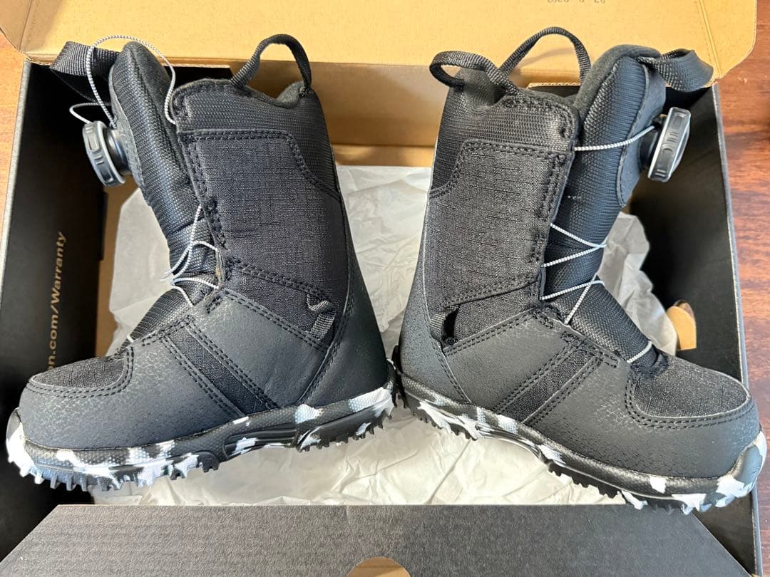 超美品BurtonGromBOA子ども用スノーボードブーツ 11C 17.5cm