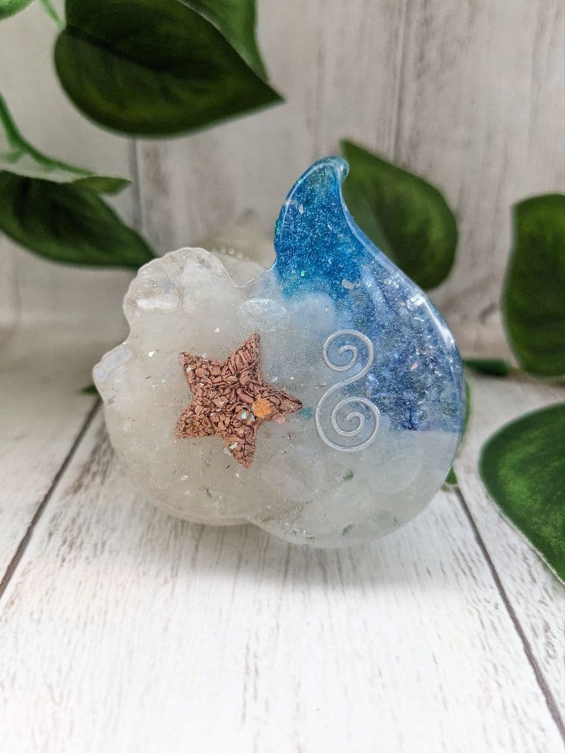 【睦月】シトリンのビリケンさん形オルゴナイト☆他２点