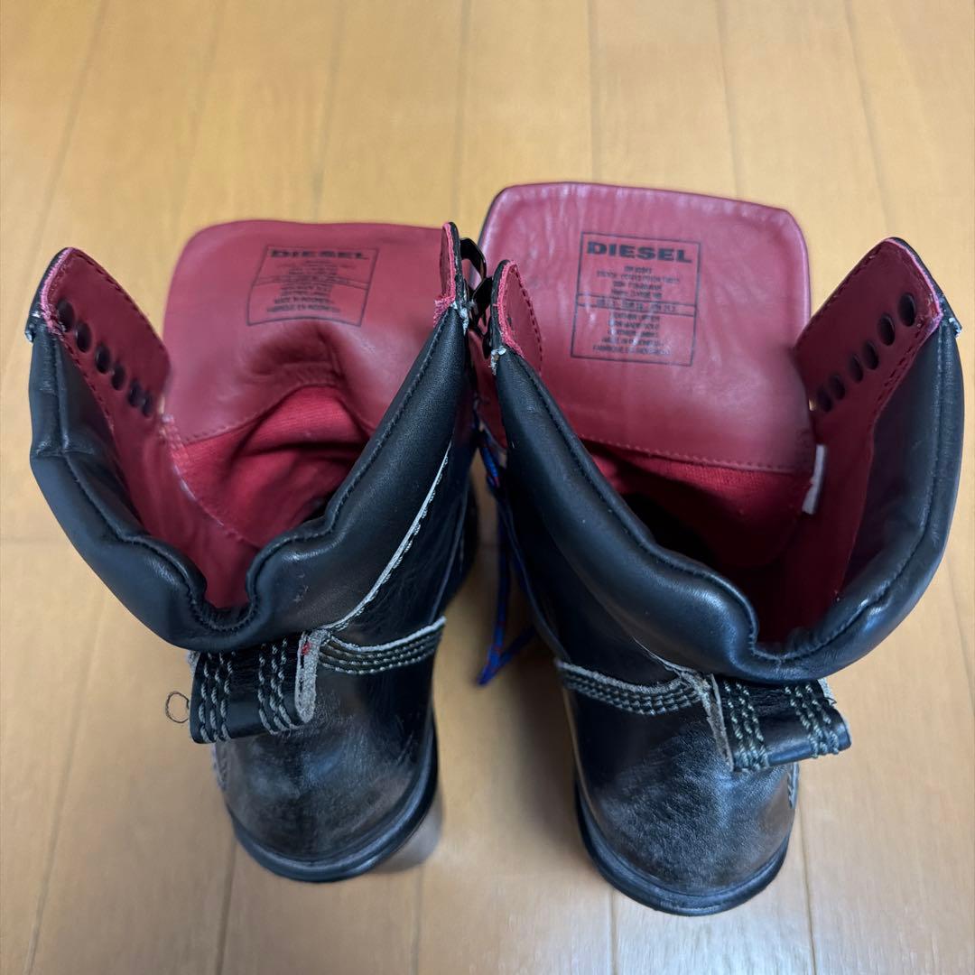 DIESELハイヒールブーツ ブラック 38サイズ　24.5センチ
