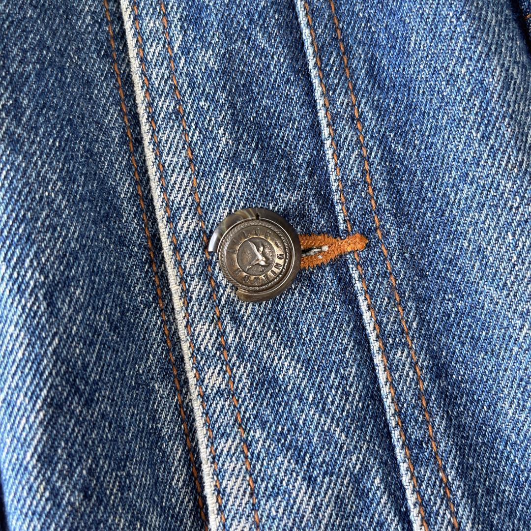 vintage オーバーデニムブルゾンジャケット ドリズラーボックス型 アメカジ