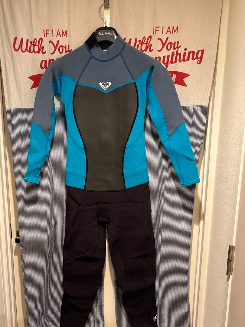 【美品ウェットスーツ】　フルスーツ　ROXY(ロキシー)　Lサイズ