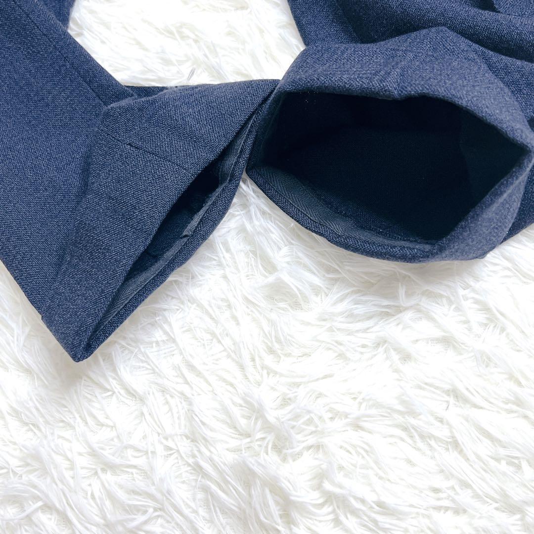 BEAMS F スーツ　セットアップ　ネイビー　日本製　ウール100%