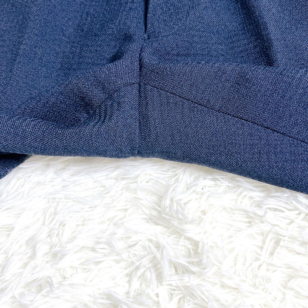 BEAMS F スーツ　セットアップ　ネイビー　日本製　ウール100%