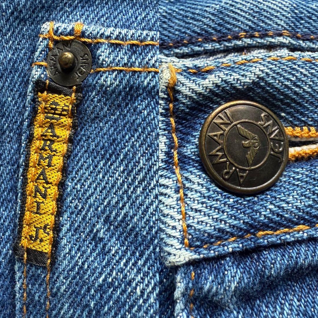 パンツ 90s ARMANI JEANS vintage wash denim W34