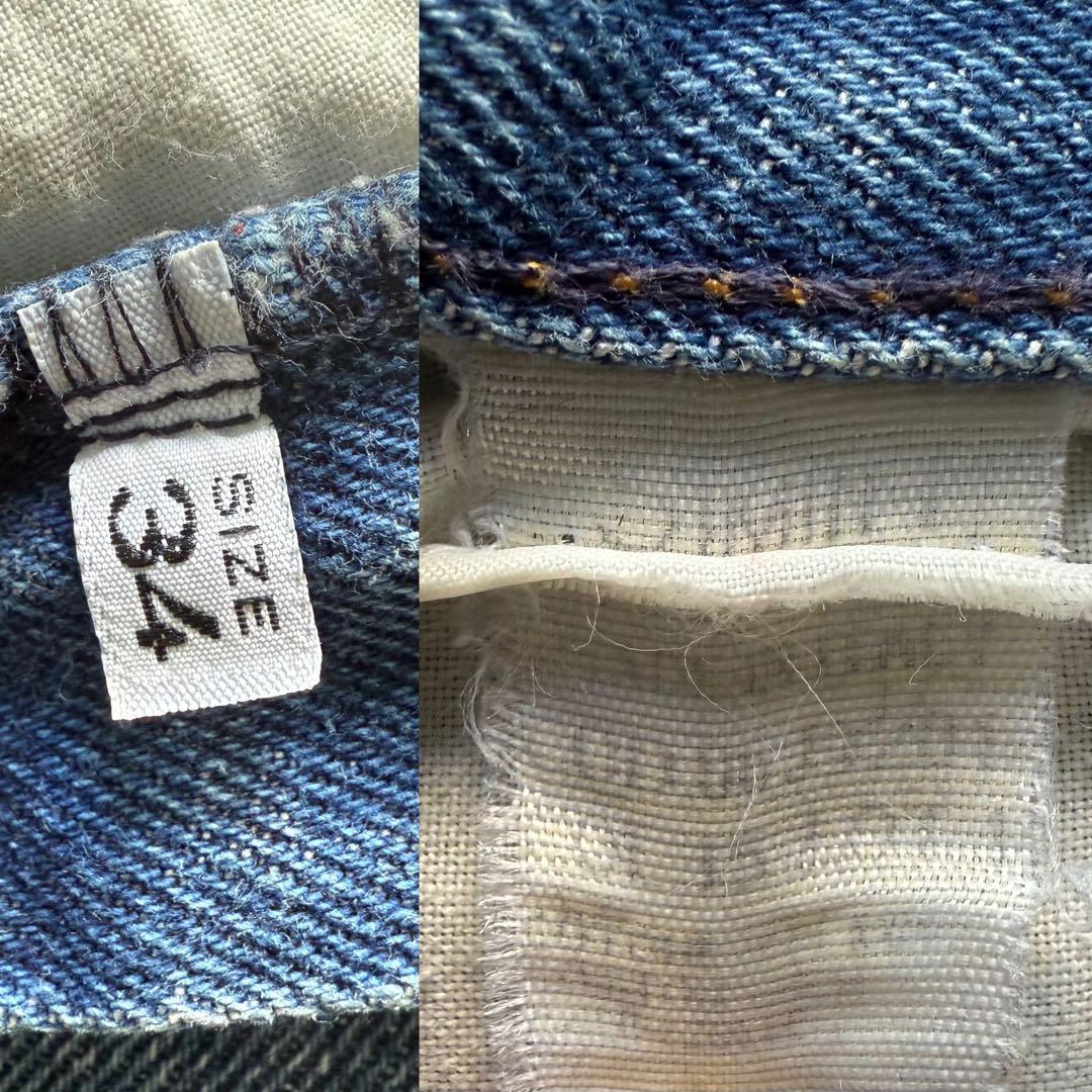 パンツ 90s ARMANI JEANS vintage wash denim W34