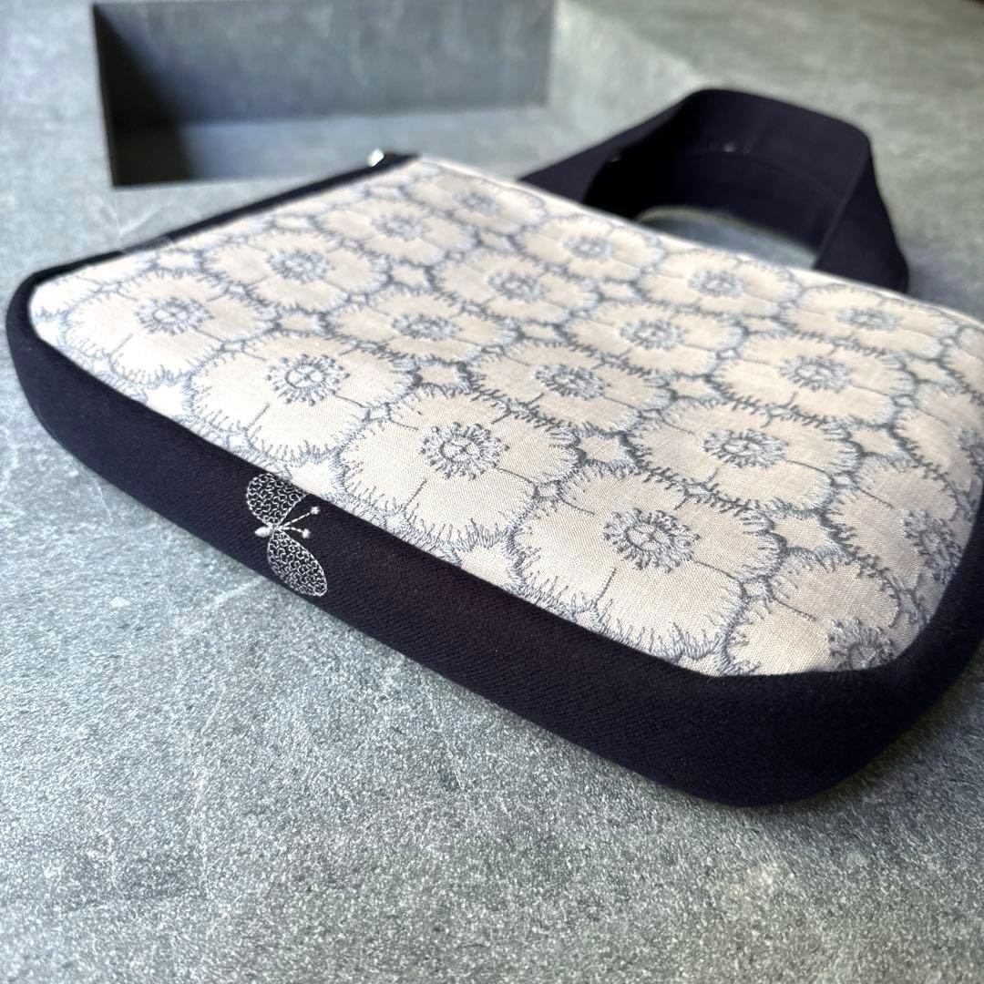 ハンドメイド　ミナペルホネン　アネモネ&choucho dop生地　バッグ