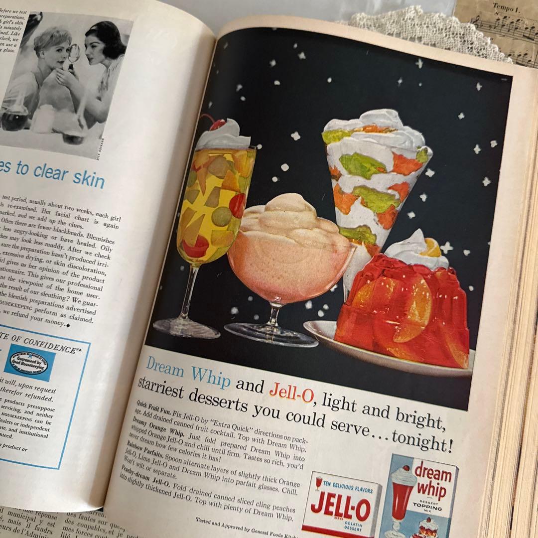 大容量❗️1960年ビンテージ可愛い雑誌　洋書　古書ジャンクジャーナル素材　広告