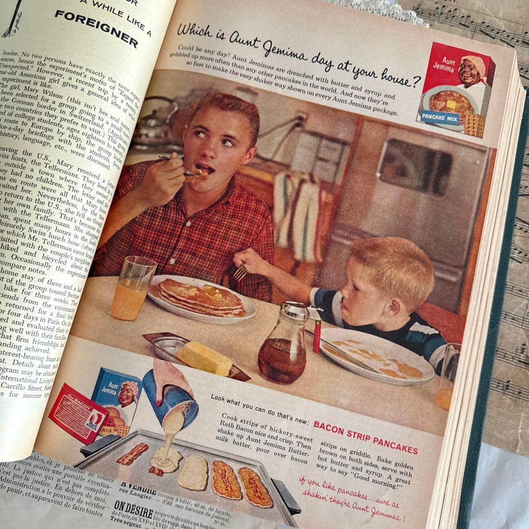 大容量❗️1960年ビンテージ可愛い雑誌　洋書　古書ジャンクジャーナル素材　広告