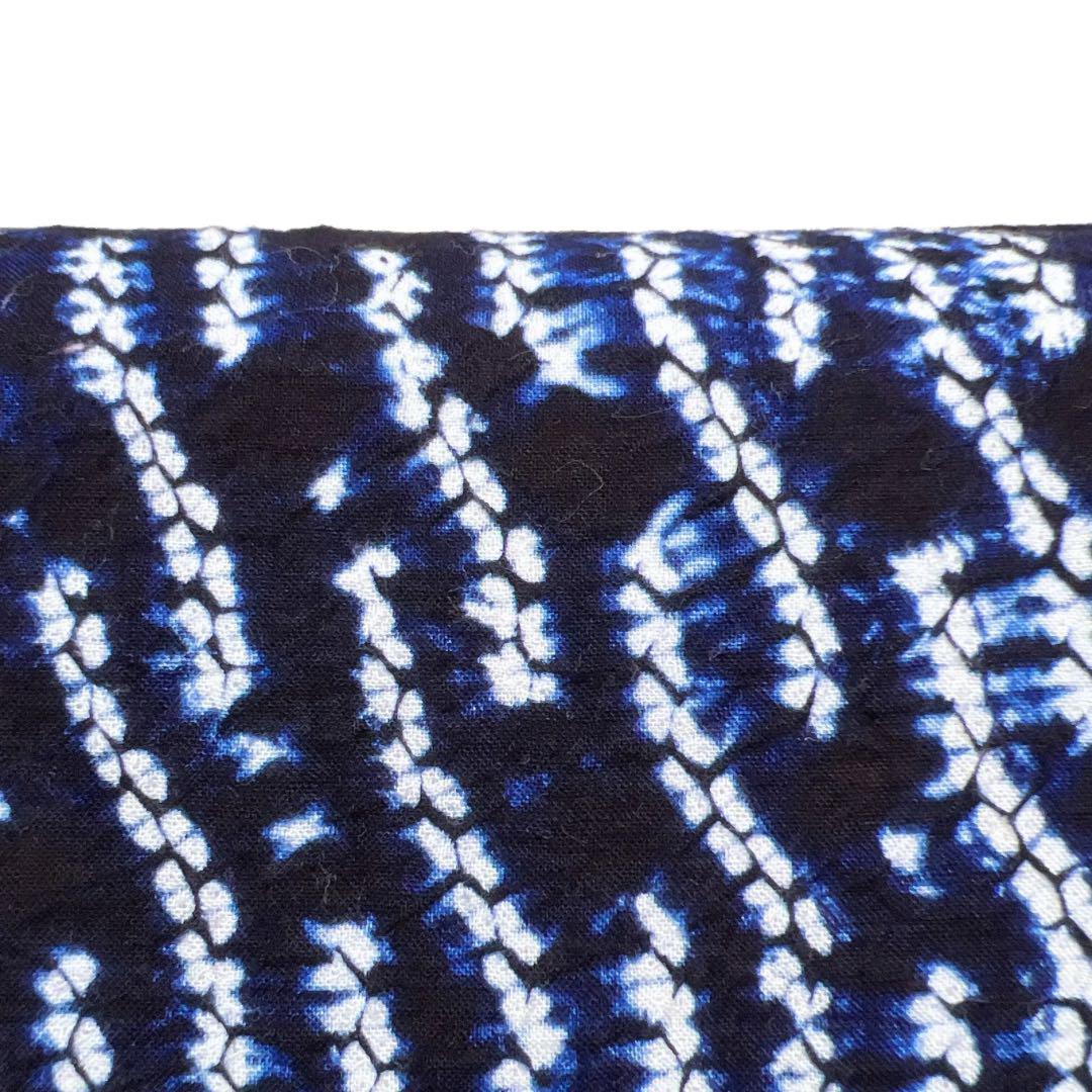 浴衣　有松鳴海絞り　編み込み模様　縦縞　変わり縦縞　着物　064w d