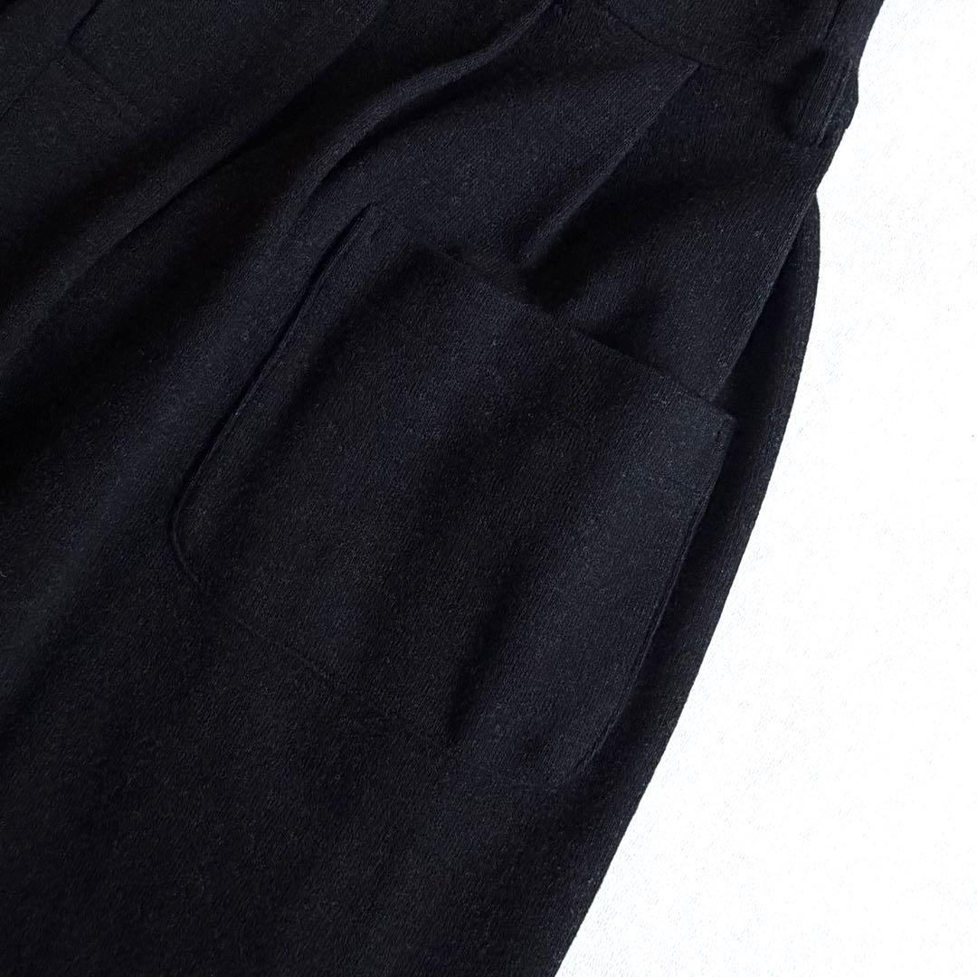 《美品》コムデギャルソン コムコム 丸襟 ワンピース ベルト付き ブラック XS