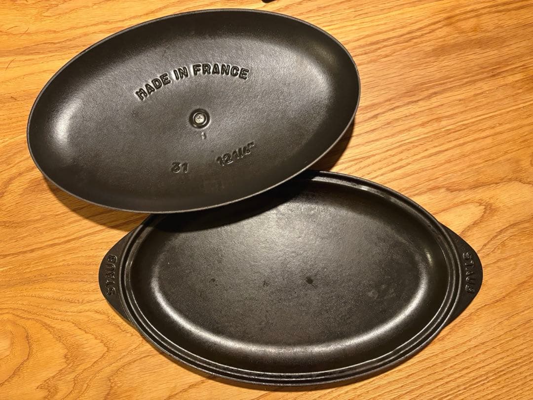 STAUB シャローオーバルホットプレート31センチ