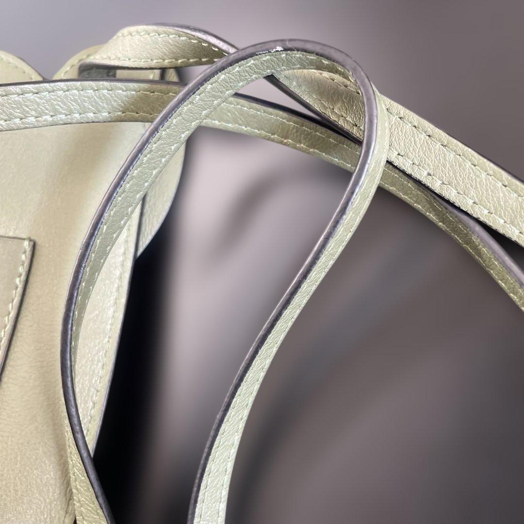 【ピノ】ロエベ　エレファント ポケット　ショルダーバッグ　グリーン