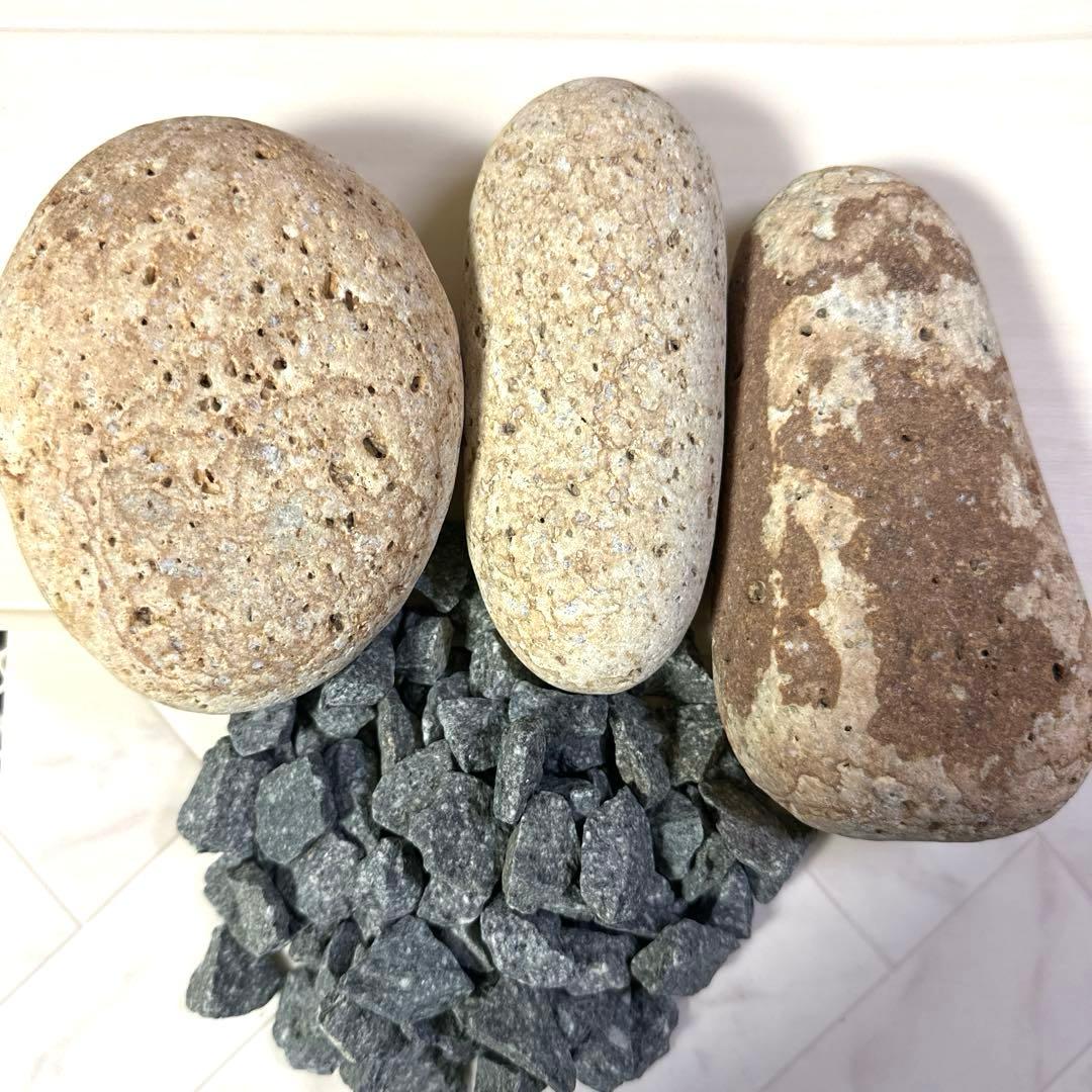 【高波動で巡りを整える｜遠野霊石×姫川薬石 天然石お風呂セット】全部で4.4k