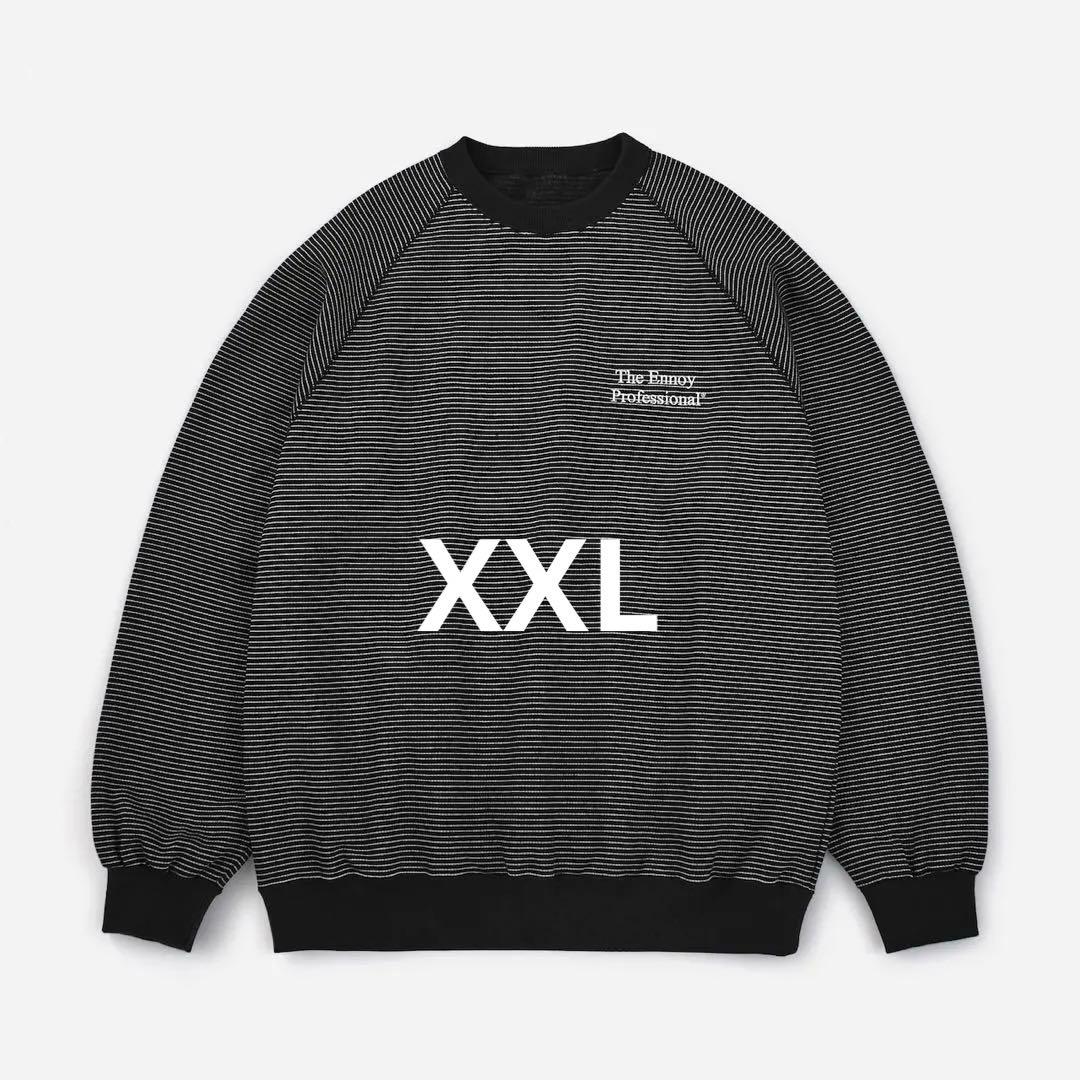 【極美品】ennoy -BORDER CREW NECK SWEAT