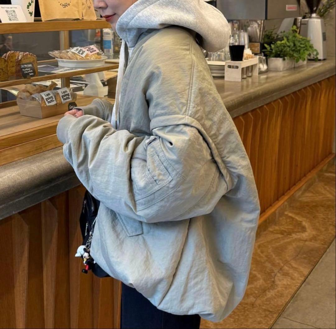 DISCOAT デタッチャブル2WAY メモリーボンバージャケットカーキ