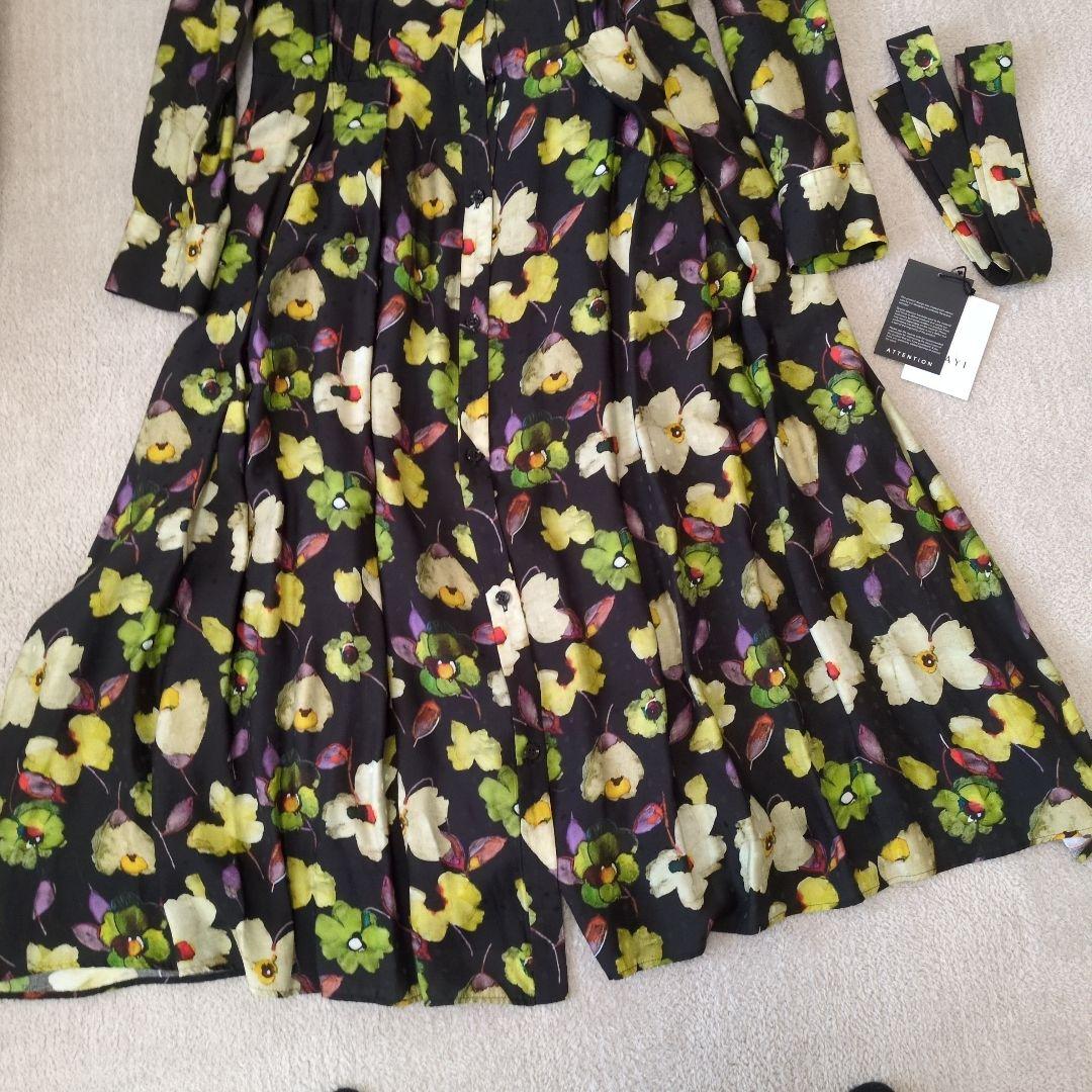 ANAYI　アナイ　ボタニカル　シャツワンピース　38号