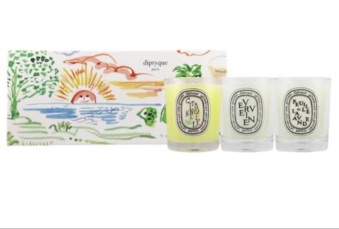 【新品未使用】限定 ディプティック キャンドル 70g 3種コフレ