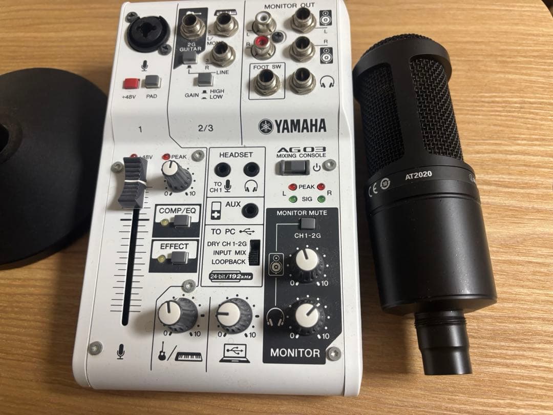 YAMAHA AG03 オーディオインターフェイス AT2020マイク付き