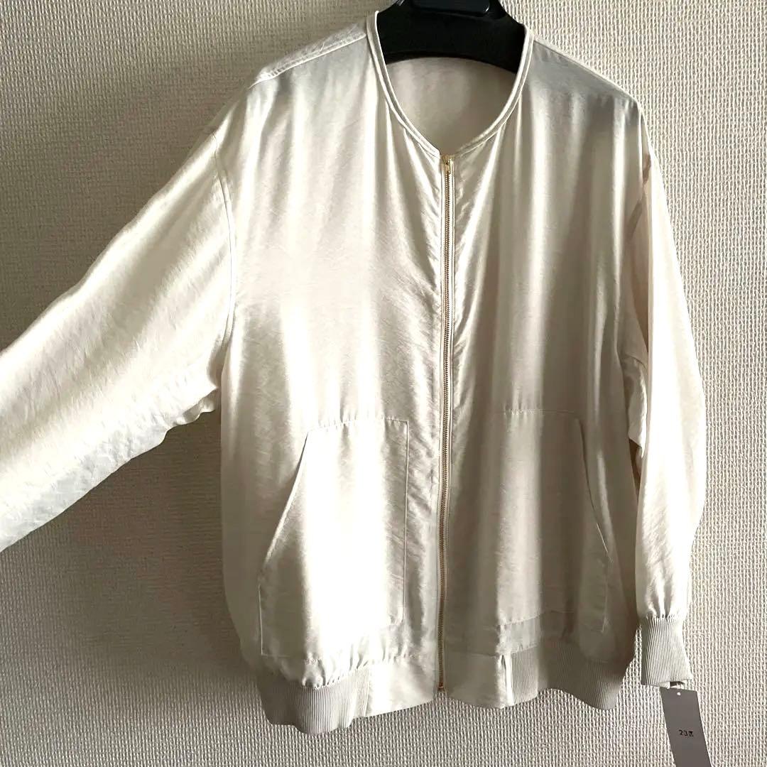 23区　【洗える】シアーブルゾン 46