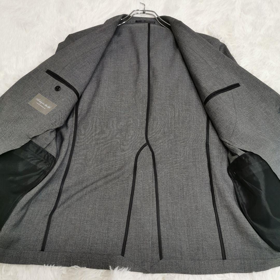 美品 アデイインザライフ トラベルスーツ セットアップ グレー XLサイズ