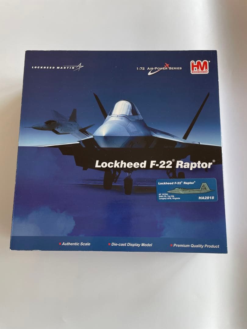ホビーマスター F-22ラプター アメリカ空軍 第1戦闘航空団 第94戦闘飛行隊