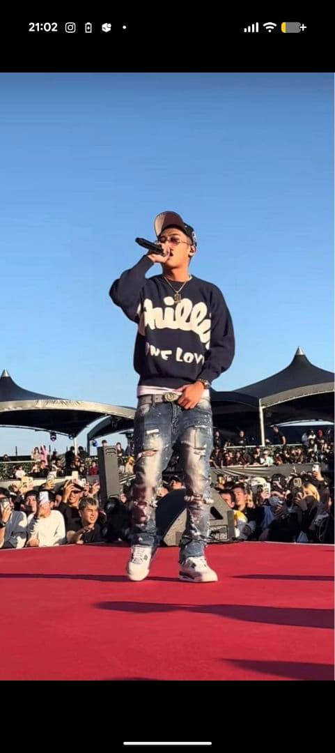 正規品!!eyden着用mnmlスプラッシュデニム30