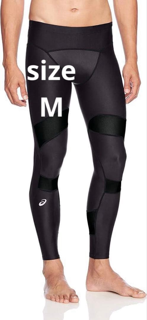 アシックス　メンズ　ロングタイツ　M　レギンス　モーションマッスルサポート脚足