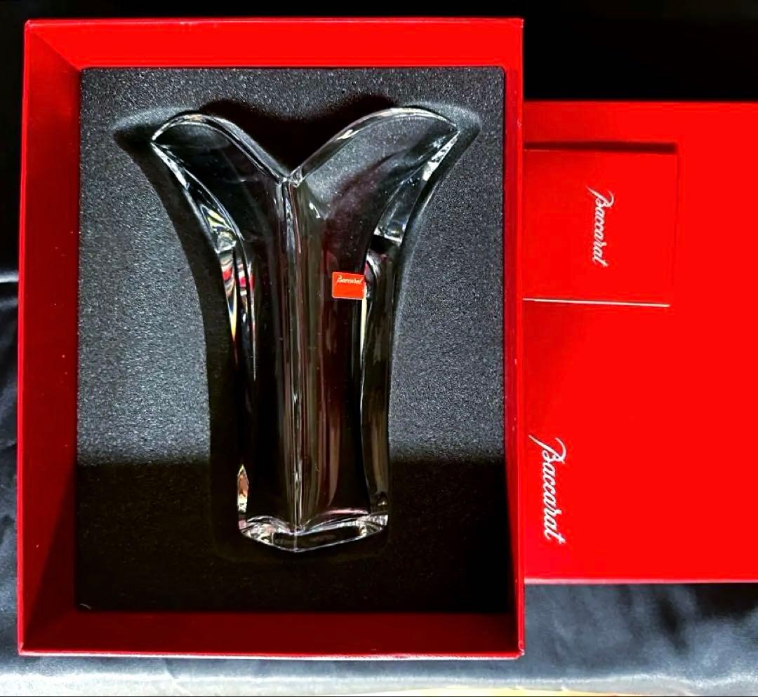 Baccarat ジェネロ　サイト　ベース　ほぼ未使用　クリスタルガラス 花器