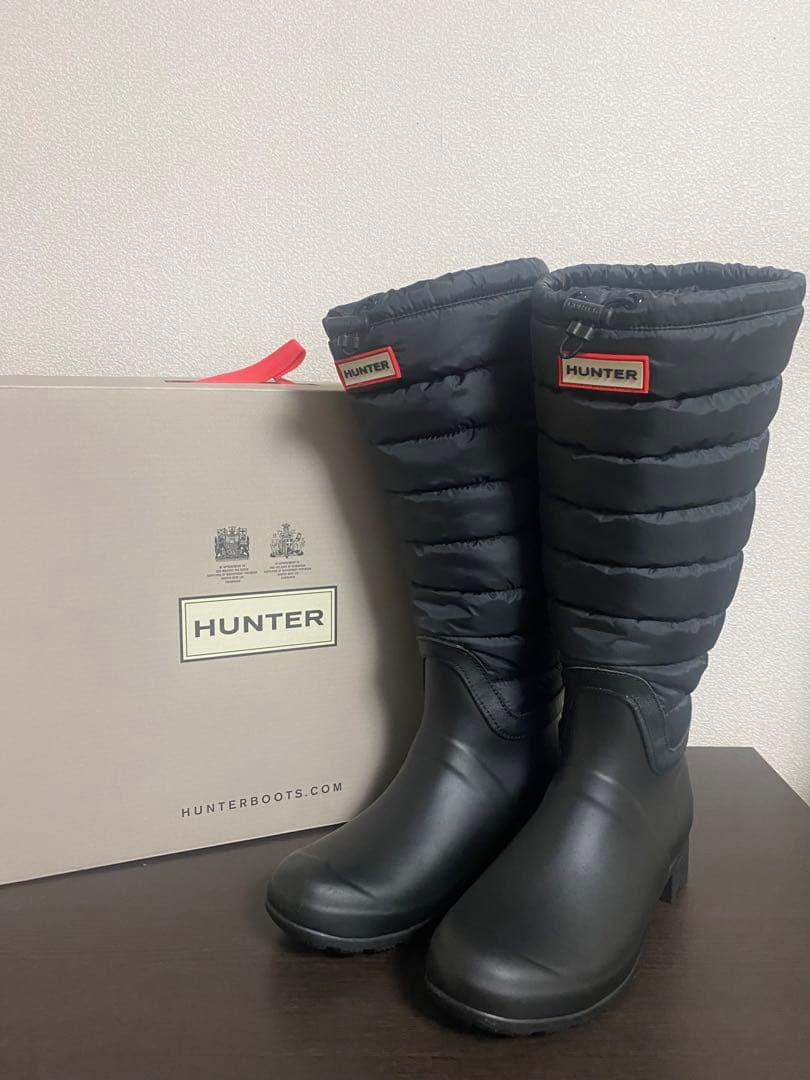 HUNTER キルティングブーツ